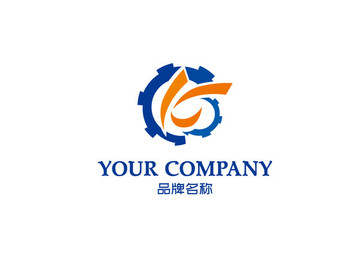 字母k電子機械logo