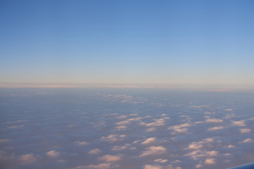 飞机天空云天际线