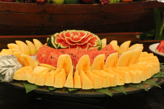 柬埔寨美食水果拼盘
