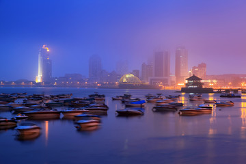 青岛海港夜色