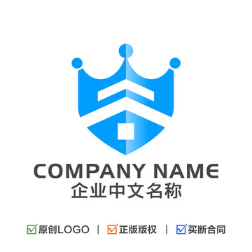 地產建筑皇冠盾牌LOGO