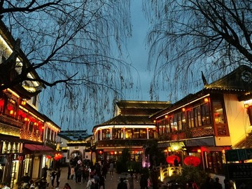 上海七宝老街夜景