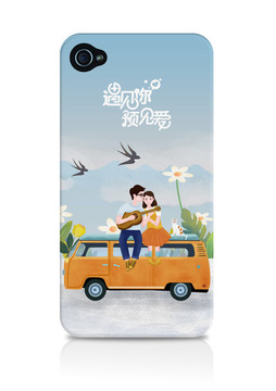 情人節(jié)愛情公交車黃色