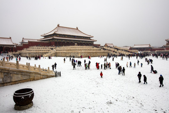 故宫太和殿雪景