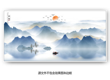 新中式意境山水裝飾畫