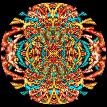 圓形印花花紋圖案