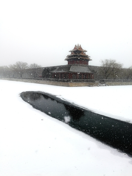 故宫角楼雪景