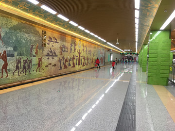 金沙古蜀文明浮雕墙