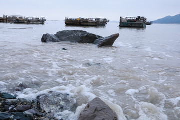 霞浦渔船风光