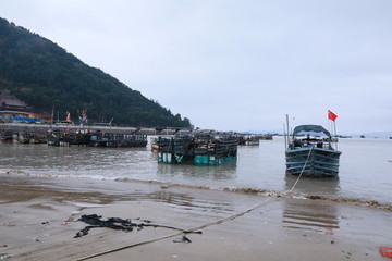 霞浦渔船风光