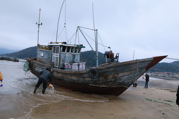 霞浦渔船风光