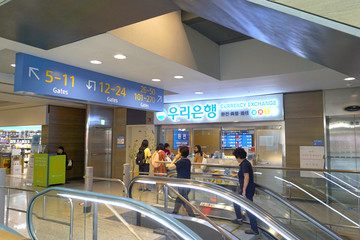 韩国首尔机场外币兑换点