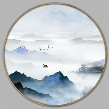 新中式意境山水裝飾畫