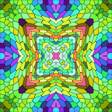 多彩染色玻璃漸變抽象幾何背景