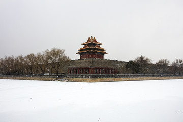 故宫角楼雪景