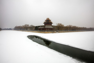 故宫角楼雪景