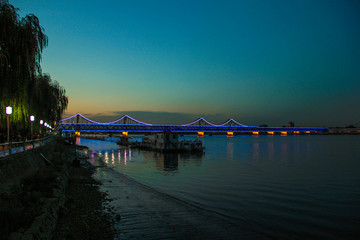 鸭绿江大桥夜景