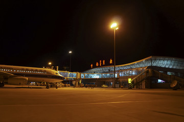 呼伦贝尔机场夜景