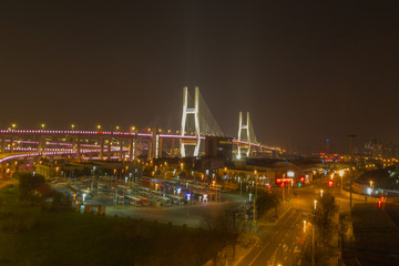 航拍上海南浦大桥11