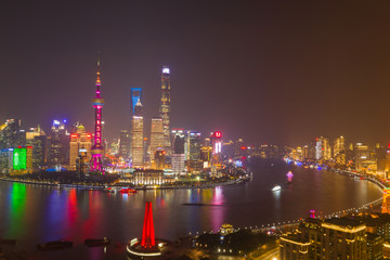 航拍上海夜景32