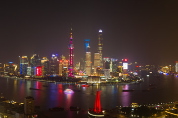 航拍上海夜景34