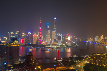 航拍上海夜景41