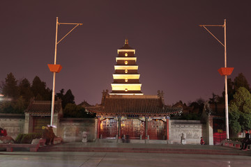 西安大雁塔夜景