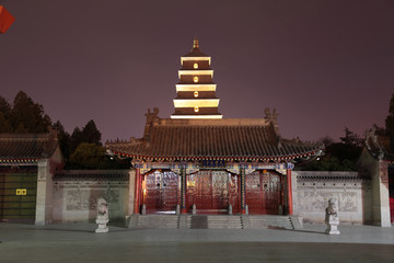 西安大雁塔夜景