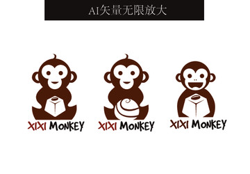 卡通猴子圖案設(shè)計(jì)