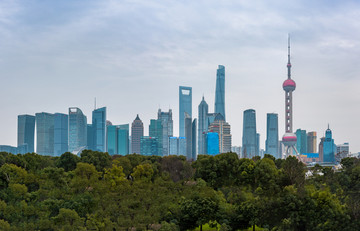 上海陆家嘴的高楼大厦