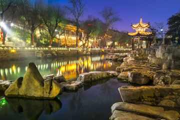 济南黑虎泉夜景