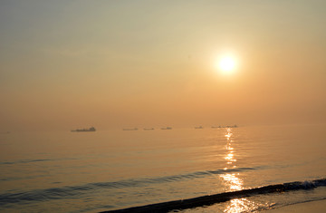 黄昏海滩风景