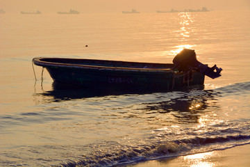 黄昏海滩风景