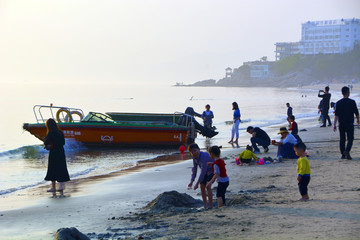 黄昏海滩风景