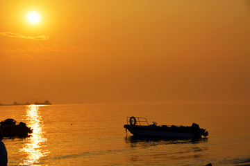 黄昏海边风景