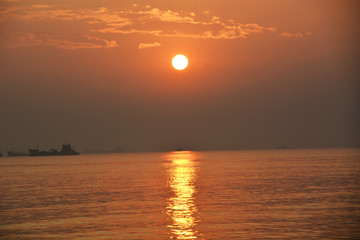 海边夕阳风景