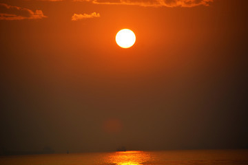 海边夕阳风景