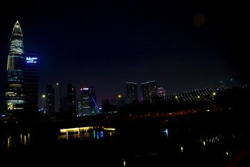 深圳湾城市夜景