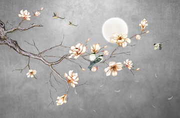 花鳥(niǎo)裝飾畫(huà)