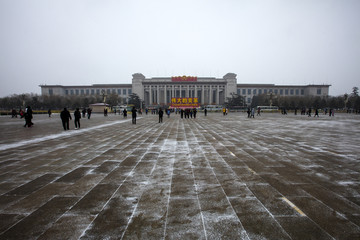 中国国家博物馆雪景