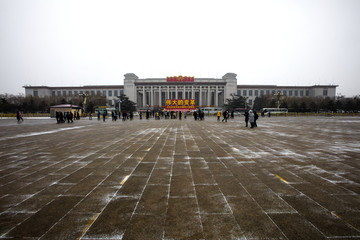 中国国家博物馆雪景