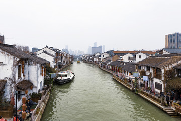 大年初一的无锡古运河风景区