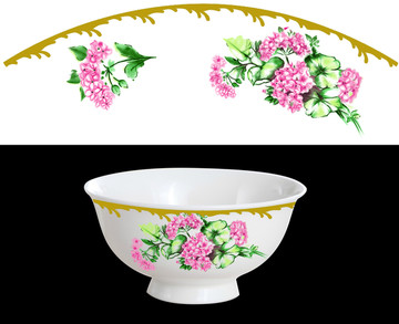 繡球花餐具
