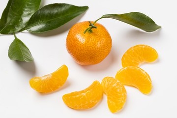 帶葉子的砂糖橘
