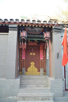 北京老胡同的木门