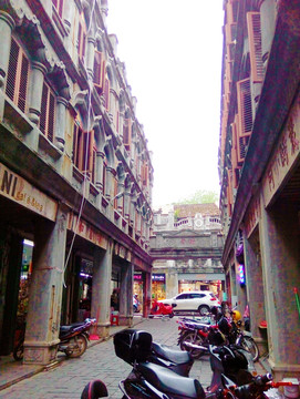 文昌文南老街风景