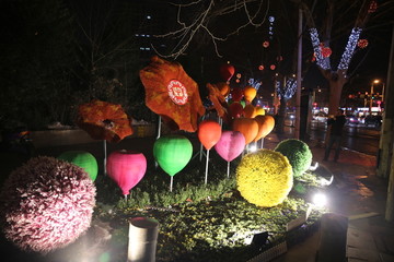 灯光气球雕塑
