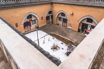 陕州地坑院建筑风景