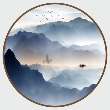 創(chuàng)意水墨山水