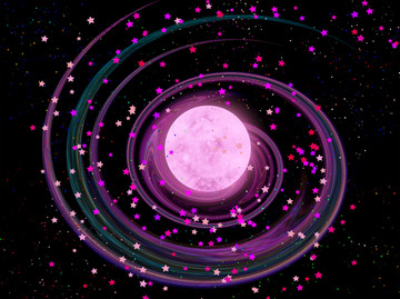 高清幻彩星空裝飾畫